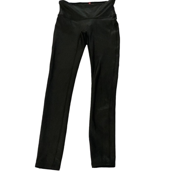 SPANX Pants - Spanx by Sara Blakely Faux Leather Leggings, Size M, Black Faux Leather